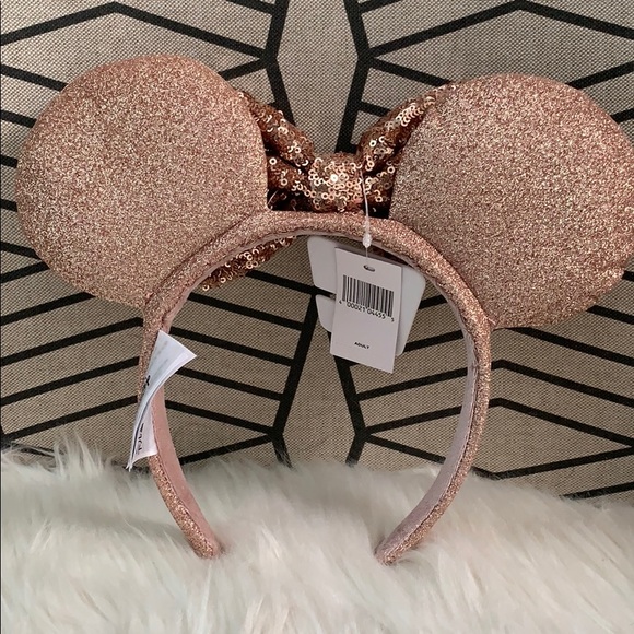 Disney Minnie Rose Gold Sequined Ears - Picture 5 of 6